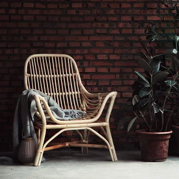 Šiaurės Gamtos Rotango Kėdės Vieno Kiemo Laisvalaikio Balkonas Interjero Kambarį Dizaineris Japonijos Fotelis Namų Rauginimo Kėdė