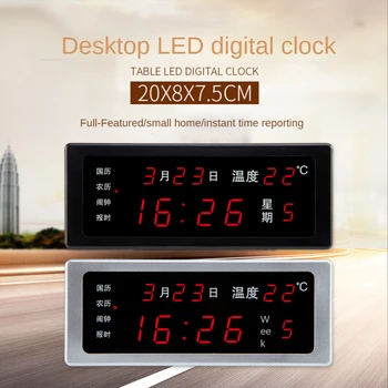 2023 Naujas Skaitmeninis LED Amžiną Kalendorių Žadintuvas, Šviesos Stalo, Skaitmeninis Laikrodis Kalendorius Temperatūros Skaitmeninis Laikrodis Stalas Žiūrėti