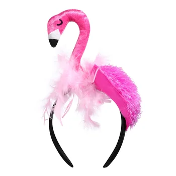 Flamingo Lankelis Moterų Mergina Ponios Mielas Atostogų Flamingo Plaukų Juosta Cosplay Fotografijos Prop Šalies Šukuosena Plaukų Aksesuarai