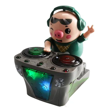 Kid Rock Dj Robotas Kiaulių Elektros, Šviesos, Muzikos, Elektroninių Kiaulių Waddles Šokių Muzikos Žaislas Vaikams, Kūdikiams, Vaikams, Žaislų, Dovanų