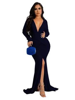 2023 Rudens Suknelės Moterims Gilia V Nereguliarus Plisuotos vakarinę Suknelę Vestidos De Mujer Atsitiktinis Elegantiškas Maxi Skraiste Moteris