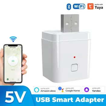 Tuya Wifi Smart USB Adapterį Switch 5V 2A Power Įkrovimo Jungiklis Su Laiko Smart Home Dirbti Su Smart Gyvenimo Alexa 