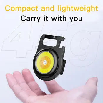 Mini LED Pultelio Šviesos Daugiafunkcinis Nešiojamas Šviesos COB Avarinės Lempos Mini Žibintuvėlis Lauko Žvejyba, Kempingas Šviesos