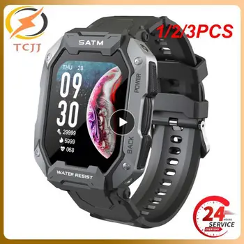 1/2/3PCS 2022 Vyrų Smart Žiūrėti 5ATM IP68 Vandeniui Plaukimo Sveikatos Stebėsenos 24 Sporto Rūšių Laikrodžių Smartwatch IOS