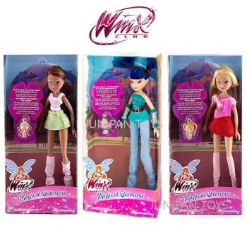 Originalus Winx Club Magiškas Efektingas Lėlės Musa Floros Layla Žaislai Mergaitėms Kolekcionuojamos Lėlės Anime Figūrėlės Kalėdų Dovanos, Žaislai