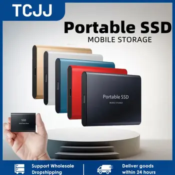 Greitųjų 1 TB SSD 2TB Nešiojamų Išorinio Kietojo Kietąjį Diską USB3.1 500GB Sąsaja Judriojo ryšio Kietąjį Diską, Standusis & Boxs