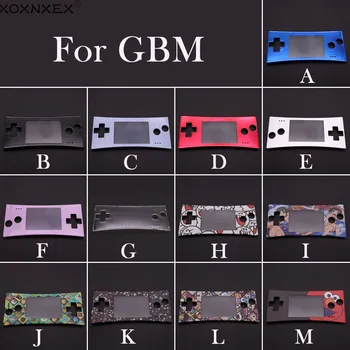 XOXNXEX 1 vnt Aukščiausios kokybės priekinis korpuso dangtis faceplate atveju GBM Gameboy micro Sistema
