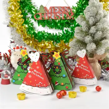 Kalėdų Dovanų Saldainių Dėžutės Kalėdų Senelio Elnias Snowmen Šeimai Šalis Atostogų Dovana Wrap 2024 Naujas Prekes Namo, Dekoratyviniai Papuošalai