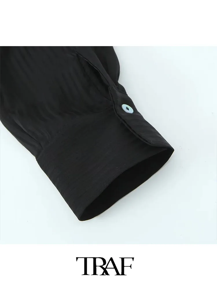 TRAF Moteris Textued Marškinėliai, Suknelės 2023 Rudenį Moterys Derliaus Viename Krūtinėmis Moterų Priežastinis Slim Suknelės3