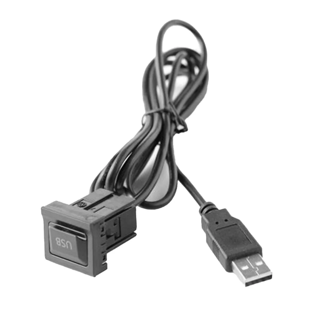 1× USB Su Dulkių Dangtelį Laidus Pajungti Brūkšnys Flush Mount Dual USB prailginimo Aukštos Kokybės USB Adapterio Kabelis, Skirtas Dviračių Jūros3