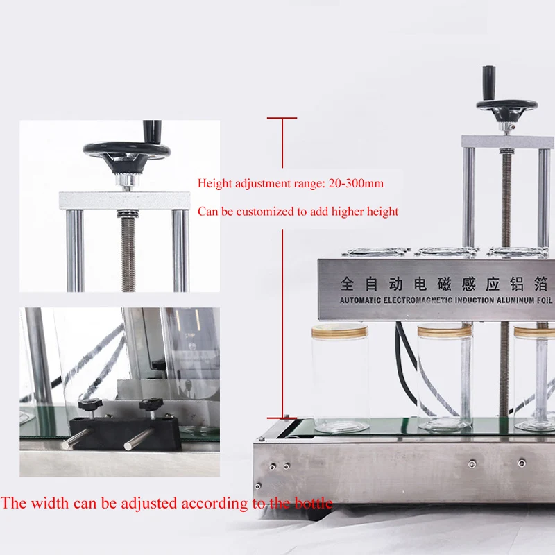 Naujas Produktas Aliuminio Folijos Dangteliu Sandarinimo Mašina Plastikinio Butelio Stiklo Bžūp Indukcijos Sandarinimo Mašina4