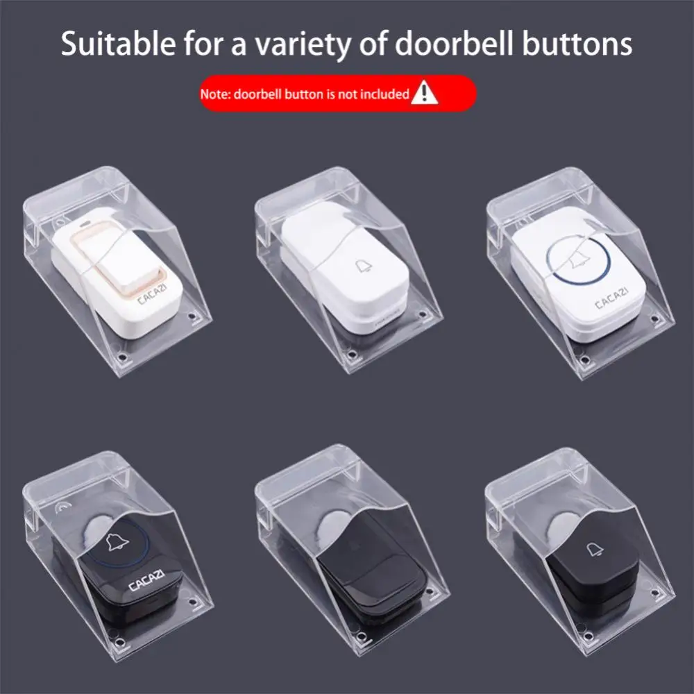 Skaidrus Vandeniui atsparus Dangtis Belaidį durų skambutį su dvipuse Lipnia Smart Doorbell Lauko Siųstuvas Varpelių Prekes4